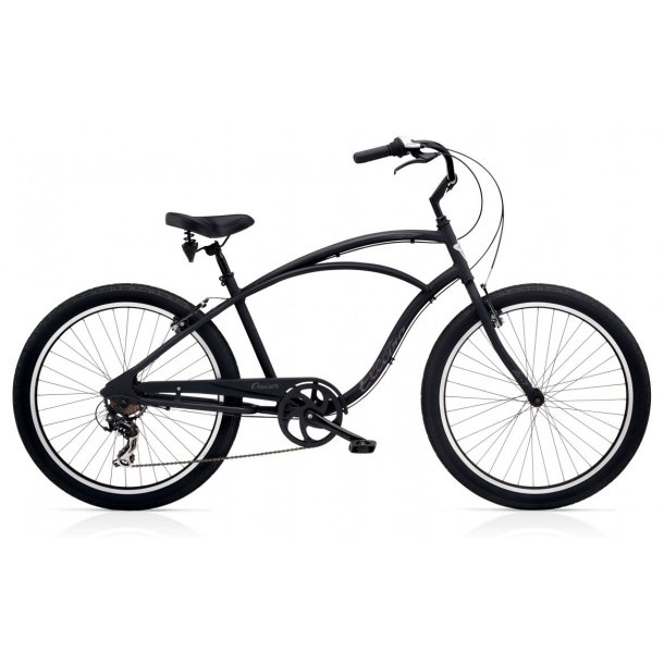Electra Cruiser Lux 7D Sort<BR> - 2016 Herre  cruiser TILBUD