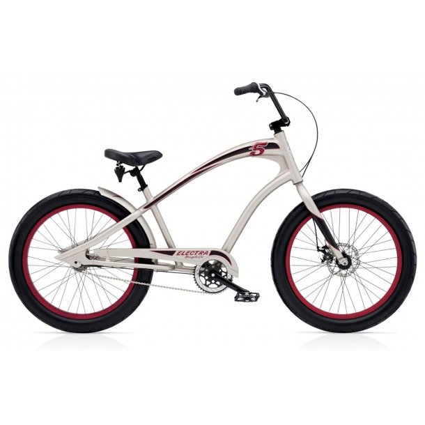 Electra Fast 5 3i S�lv<BR> - 2016 26" Herre cruiser cykel SUPER-TILBUD