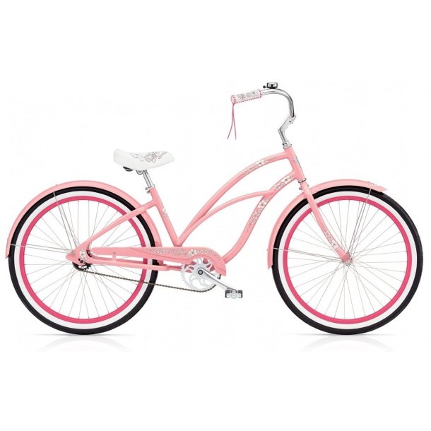 Electra Hawaii Kids 3i Pink<BR> - 2016 24" Pige b�rne cruiser 