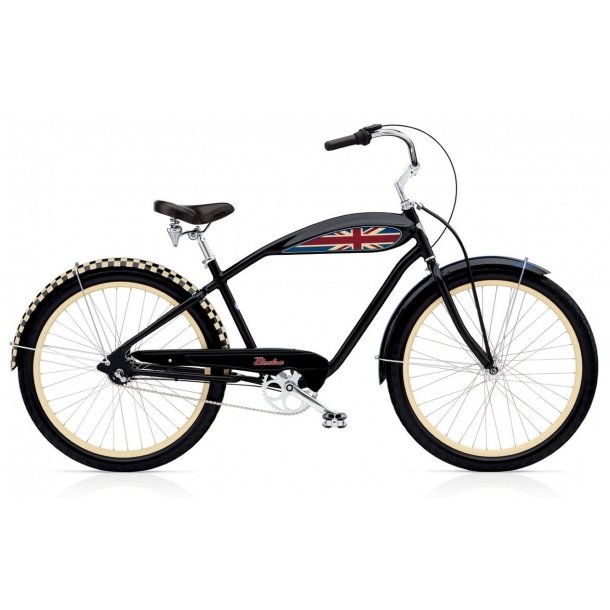Electra Mod 3i Sort<BR> - 2016 26" Herre cruiser cykel SUPER-TILBUD