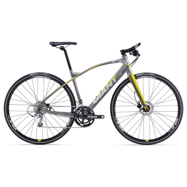 Giant FastRoad SLR 1 Gr� <BR>- 2015 sportscykel