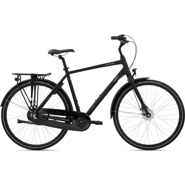 Giant Attend CS 3 Black <BR>- 2023 Herre citybike cykel