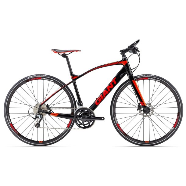 Giant FastRoad SLR 1 <BR>- 2017 Herre sportscykel TILBUD