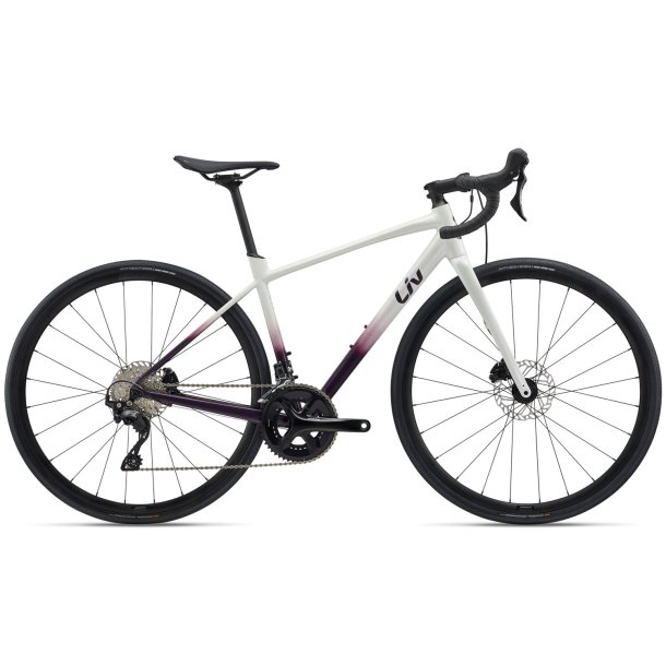 Giant Liv Avail AR 1 Fancy White <BR>- 2025 Dame aluminium racercykel
