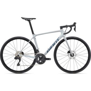 Giant TCR Advanced 1 Disc Di2 White<BR>- 2023 Carbon racer SUPER-TILBUD
