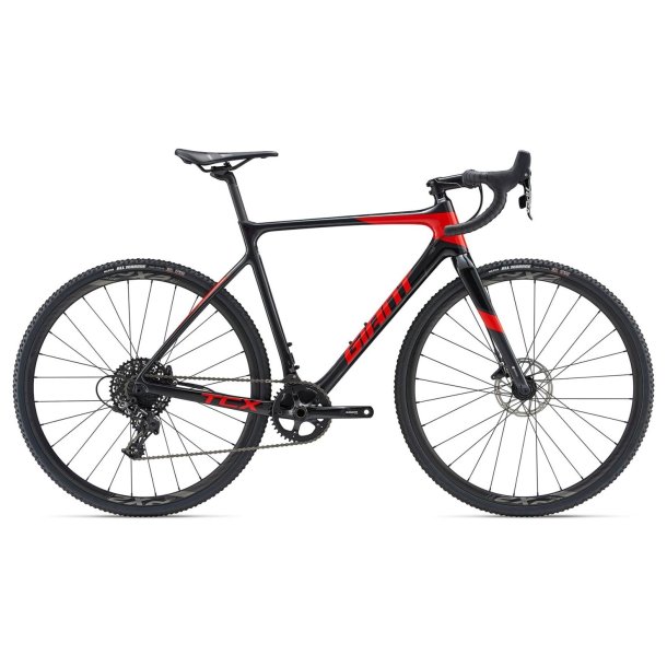 Giant TCX Advanced Sort/R�d <BR> - 2019 Carbon cross cykel TILBUD