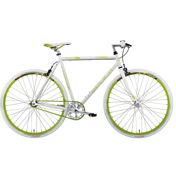 MBK Replica Fixe 1G Hvid/Gr�n<BR> - 2015 Herre fixie cykel 