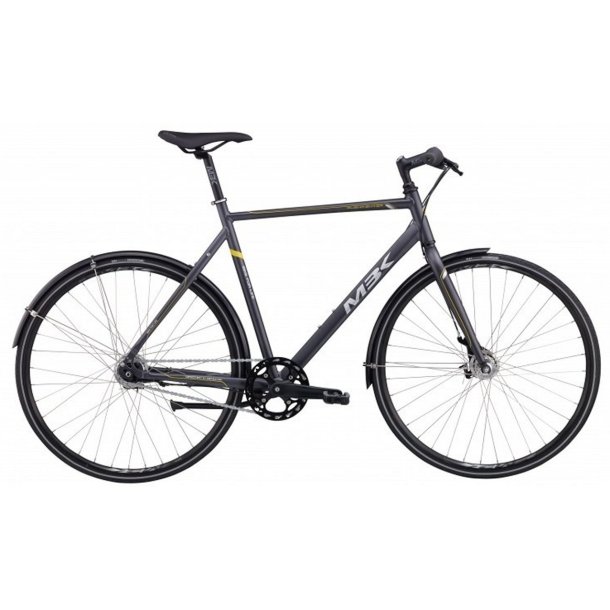 MBK RushFighter 7R Gr�/ Gul <BR>- Herre citybike cykel KANON-TILBUD
