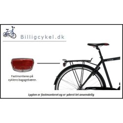 SMART Diode baglygte <BR> - Til fastmontering i bagagebrer